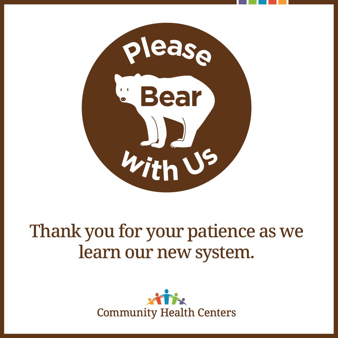Important Patient Update: CHC is transitioning to a new electronic health record system and MyChart patient portal. Phone calls, prescription refills, and other requests may take longer than usual. Our staff are working to respond as quickly as possible. Thank you for your patience, and please bear with us as we learn to serve you in our new system.